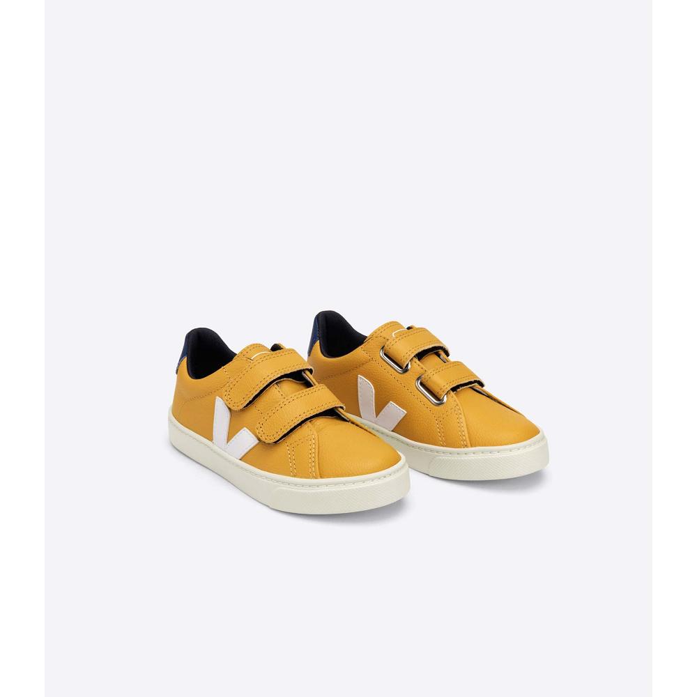 Kids' Veja ESPLAR CHROMEFREE Shoes Yellow | ZA 724JPQ